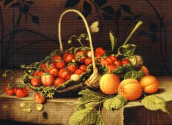 "Корзина с клубникой и персиками" (Luca-S)