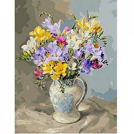 GX 30604 Картина по номерам Paintboy "Весенний букет в вазе"