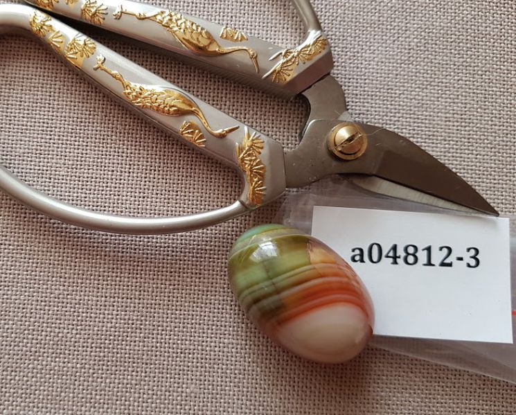 Магнит для игл (Кабошоны из агата тонированного, 20*30*14мм) а04812-3